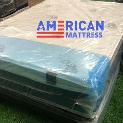 Mattress Queen pilowtop premium 🔴colchón pilowtop con box Spring ✴️
