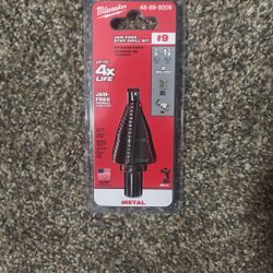Milwaukee STEP DRILL BIT Jam-Free 7/18 - 1 1/8 #9