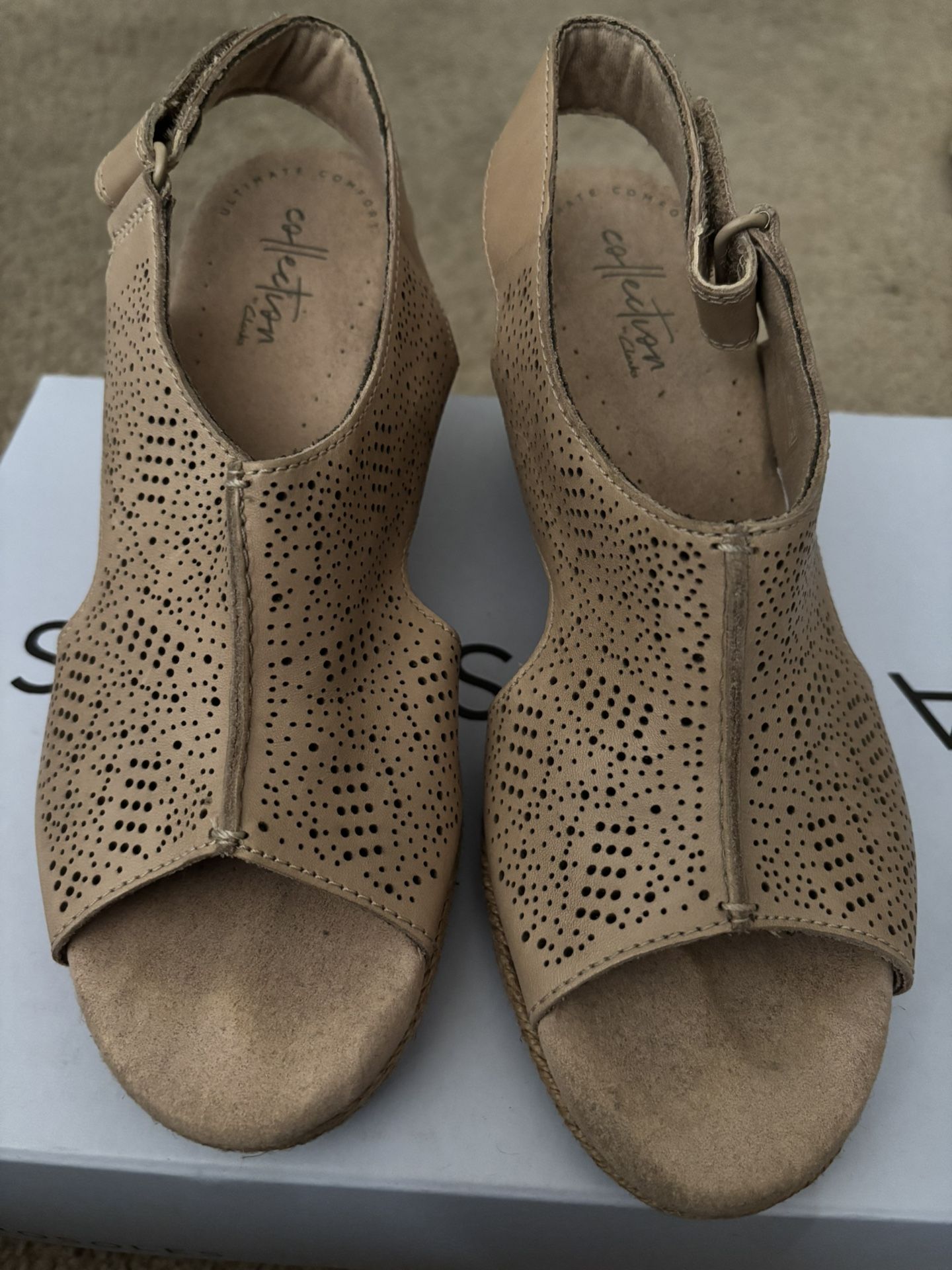 Clarks Women’s Shoes Wedges Size 7.0