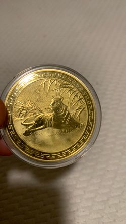 Chinese Zodiac Year of the Tiger Gold Coin