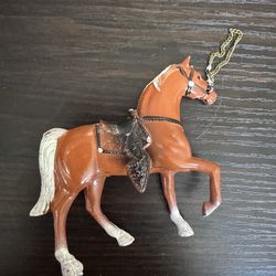 vintage 1950s cast metal painted toy horse figurine