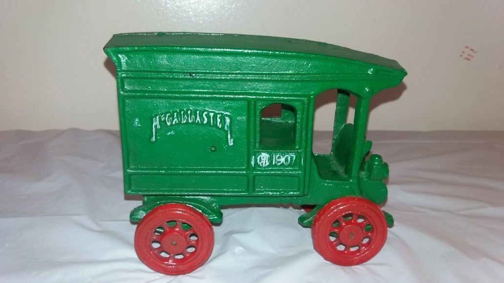 1907 Mcallaster Cast Iron Milk Truck Repo 1960s