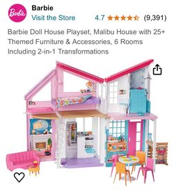 Barbie Malibu House Dollhouse Playset