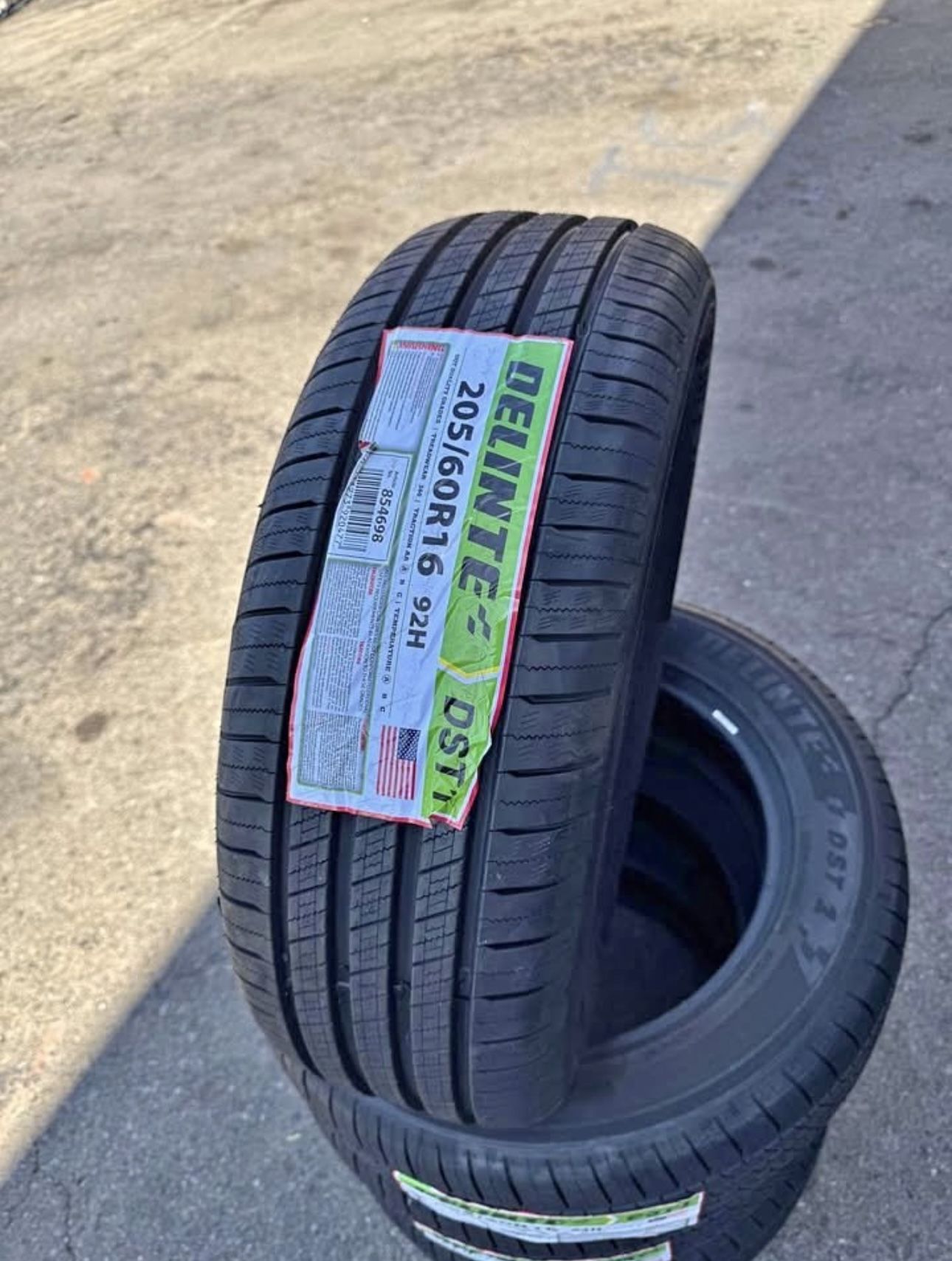 205/60R16 Delinte DST1 92H Brand New 4 Tires Free Mount Balance installed 205/60/16 llantas