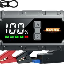 Jump Starter Power Pack, 7000A Car Battery Booster Jump Starter and Jump Pack for 12V Vehicles, OGORI NEW Battery Booster with LCD Screen and Flashlig