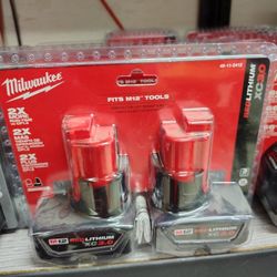 Milwaukee 3.0ah Battery 2 Pack M12