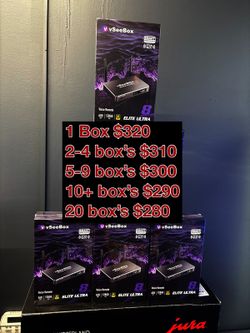 Vsee box elite ultra new sealed 1 year warranty v see box superbox super box