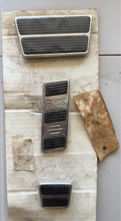 Boyd's brake, gas, clutch pedal set