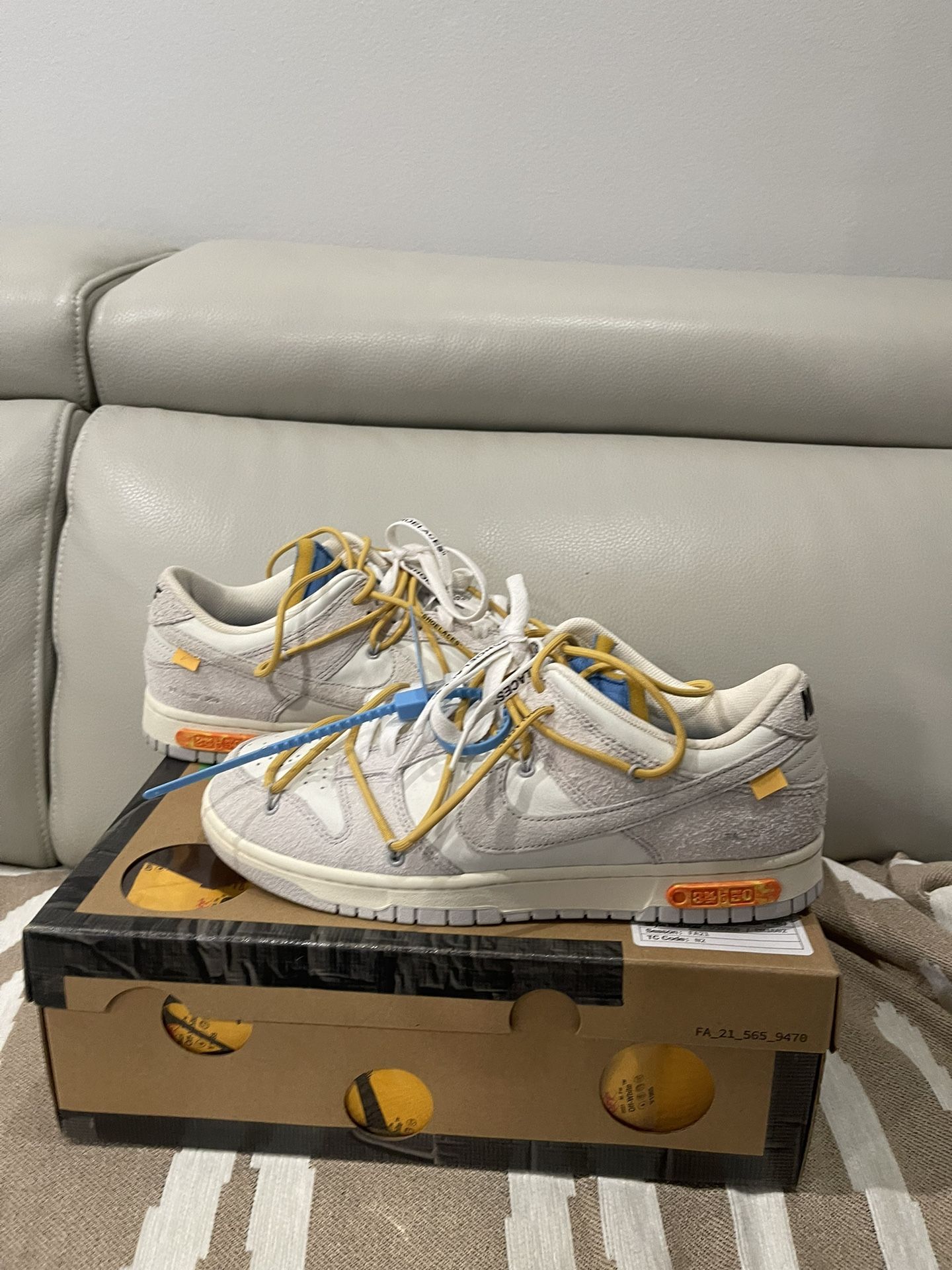 Off White Nike Dunk Lot 34