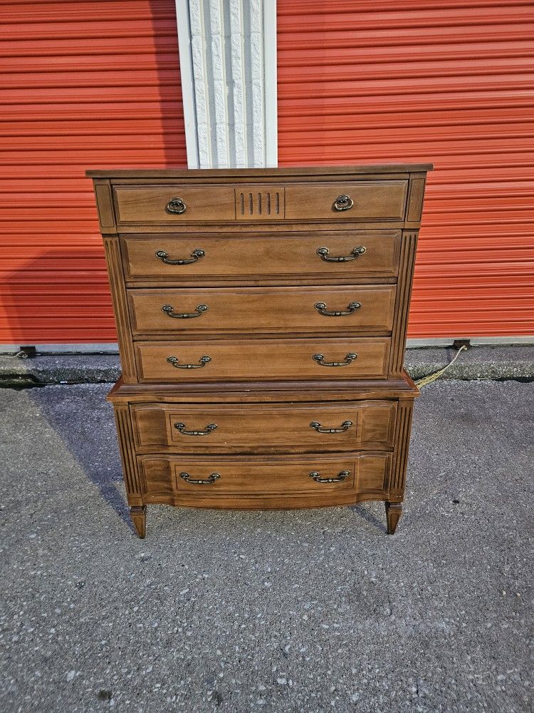 Sonno By Kent Coffee Solid Wood 6 Drawer Dresser Chest