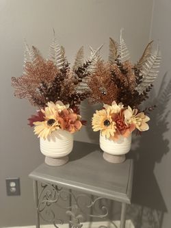 Handcrafted Artificial Plant Decor – Glittery Fall Colors