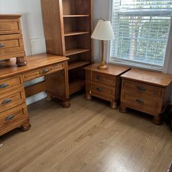 High End Bedroom Furniture Or Office . Desk/chair Bookcase W /Shelves Nightstands (3) Buy What You Need !Each Piece Sold Separately !