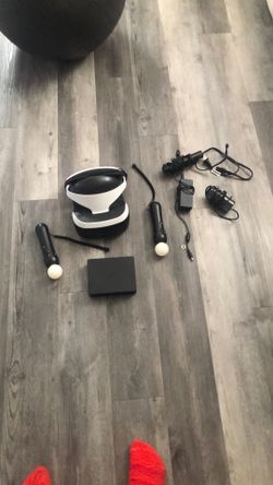 Psvr with everything except for the camera holder and the iron man game
