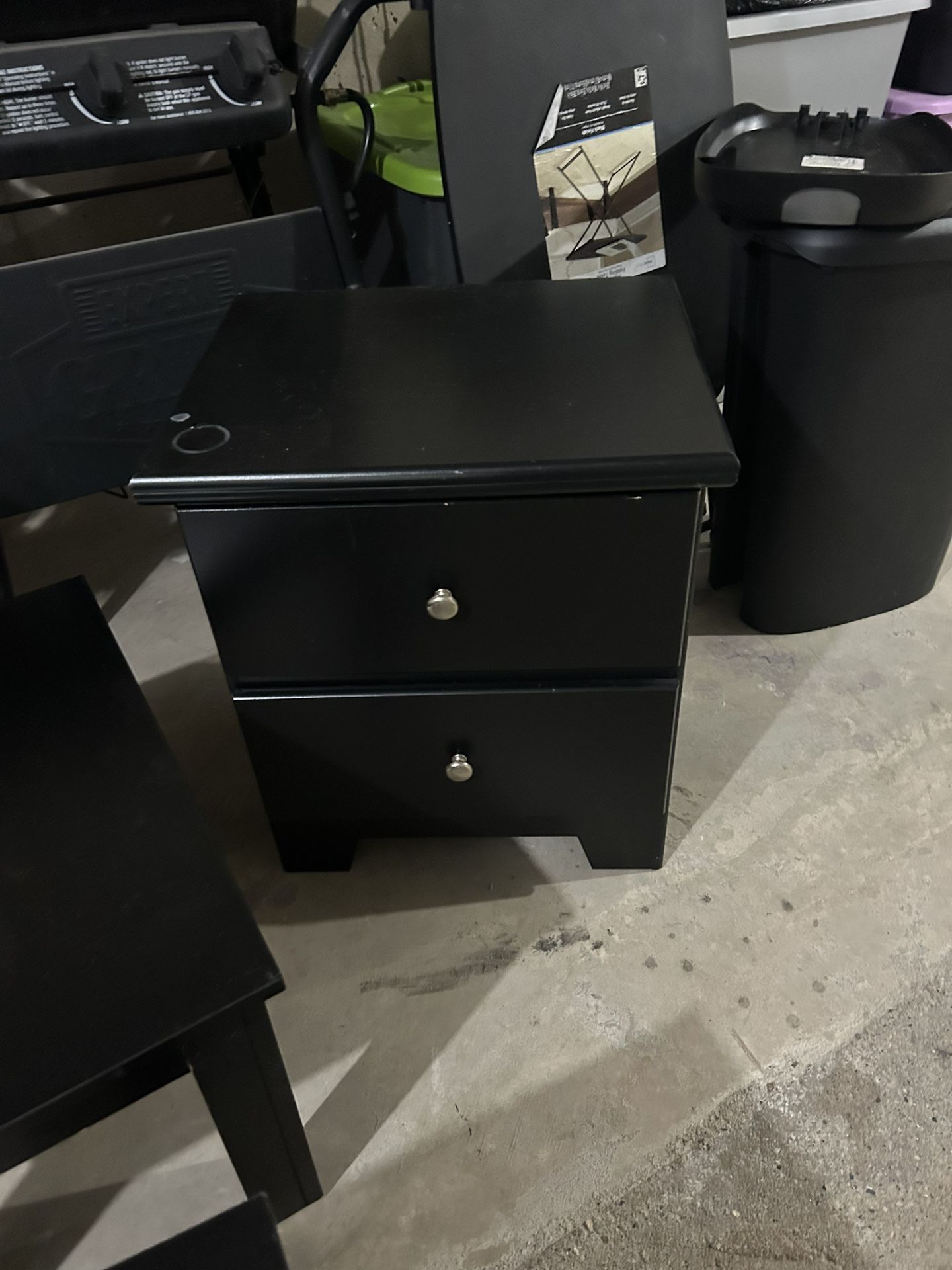 Small Black Bed Side Dresser