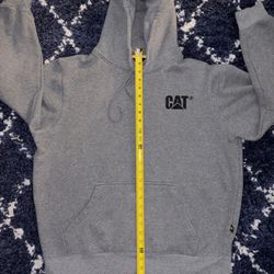 Men’s Caterpillar Logo Heavy  Weight Hoodie Gray size  X Large