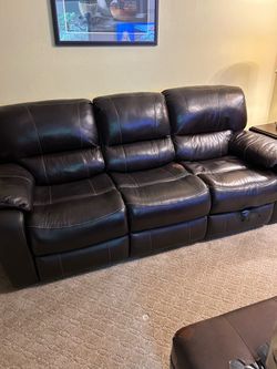 American Furniature Leather Couch