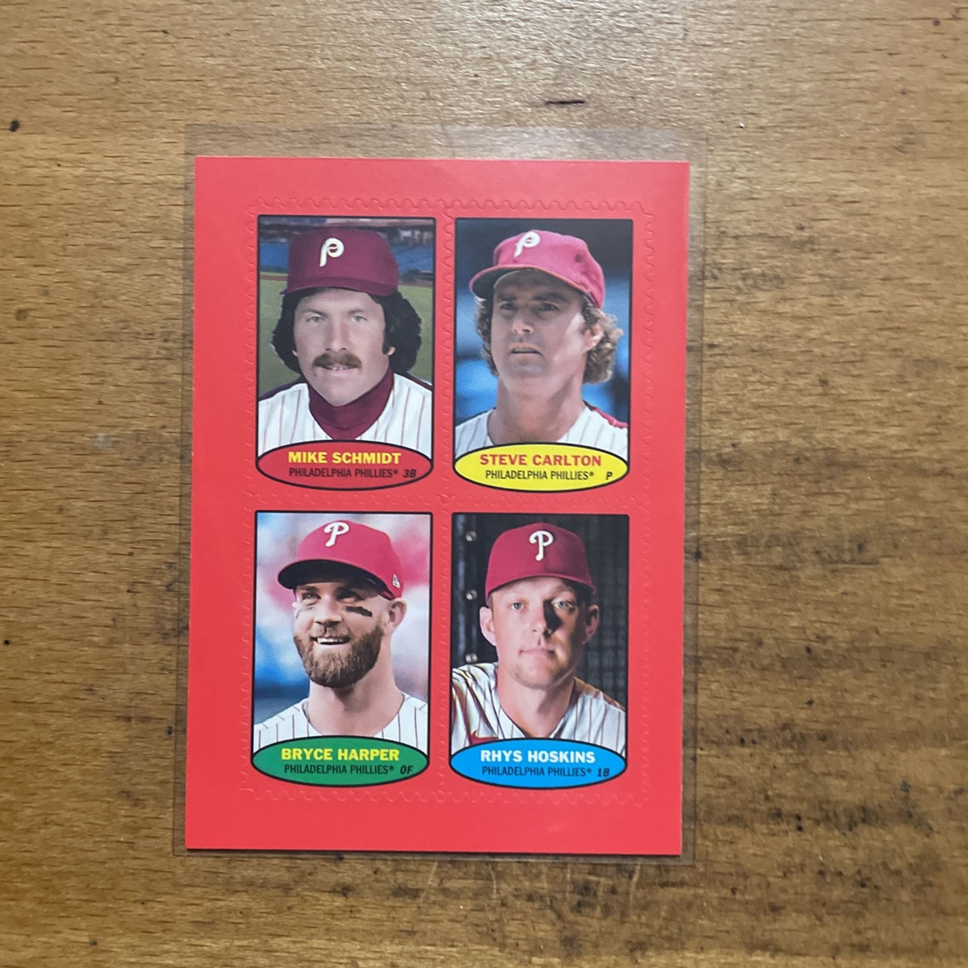 2023 HERITAGE RED PHILLIES STAMP CARDS