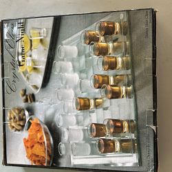 Shot glass checkers