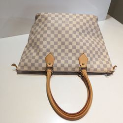 Louis Vuitton saleya MM Damier azur shoulder bag white for Sale in