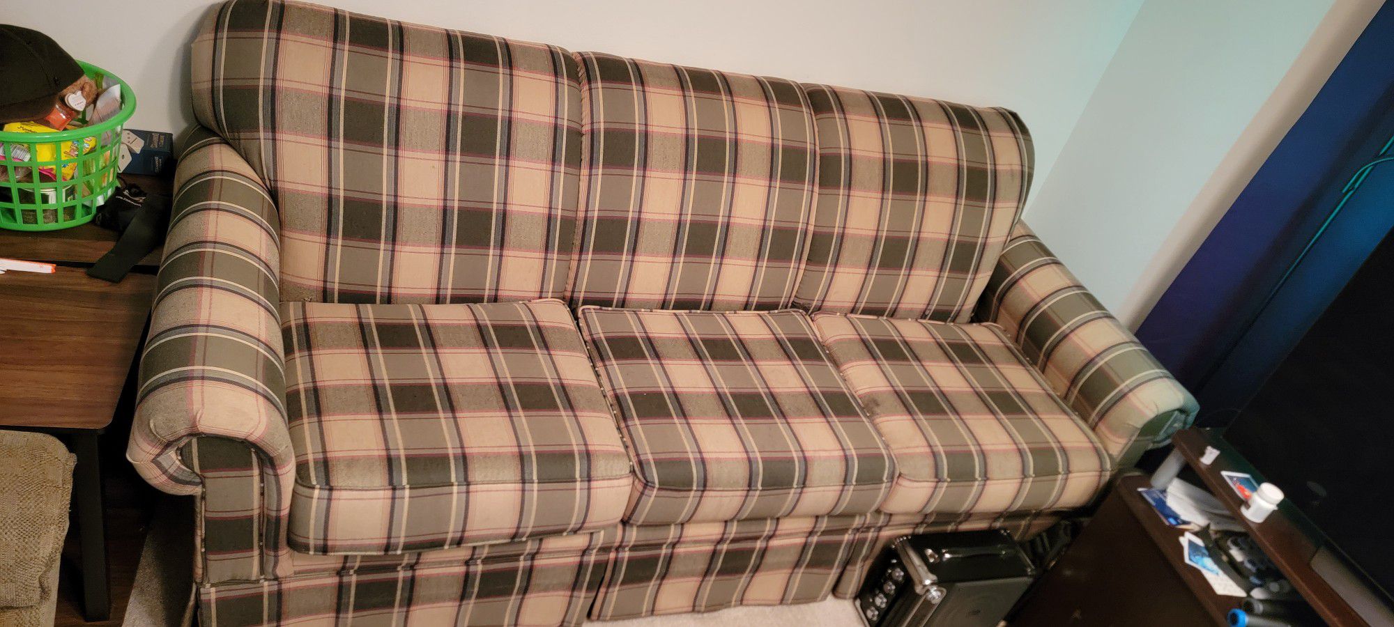 Very Clean Plaid Couch