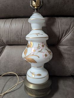 Vintage glass table lamp