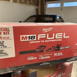 Milwaukee Blower And Chainsaw Combo NEW