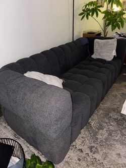 Grey bubble couch