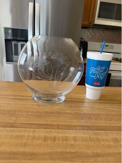 Large glass vase
