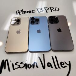 iPhone 13 PRO 128GB Unlocked | Mission Valley Store | w/ Warranty 