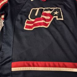 Team USA Vintage Large Hockey Jersey 