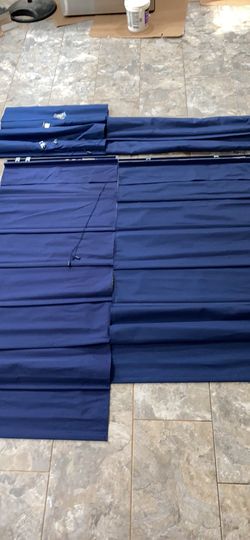 JCP’s Navy Blue Roman Shades
