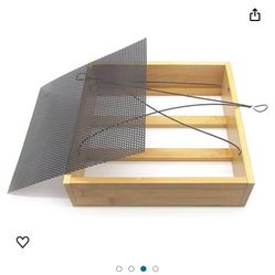 Eactive Premium Cedar Platform Tray Bird Feeder with Removable Tray and Cable, All-Season Hanging Bird Feeder