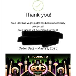 1 VIP EDC Ticket