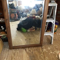 Vintage Beveled Mirror 