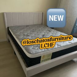 Full Size Bed Frame With Mattress 