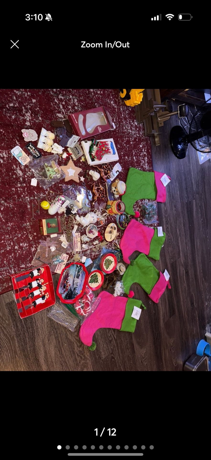 vintage ornaments & Christmas supplies