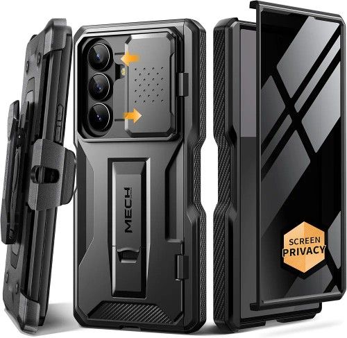Galaxy Z Fold 7 Kickstand Case With Belt Clip Holster