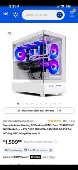 Skytech Azure Gaming PC Desktop 5060 firm