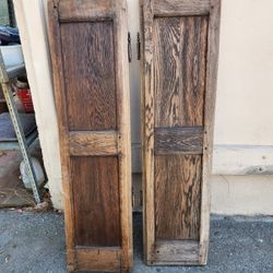 Very Antique Oak Cabinet Doors