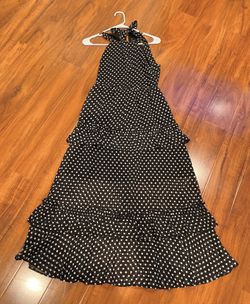 New polka dots halter back dress.