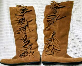 Native American Inspired Knee High Boots