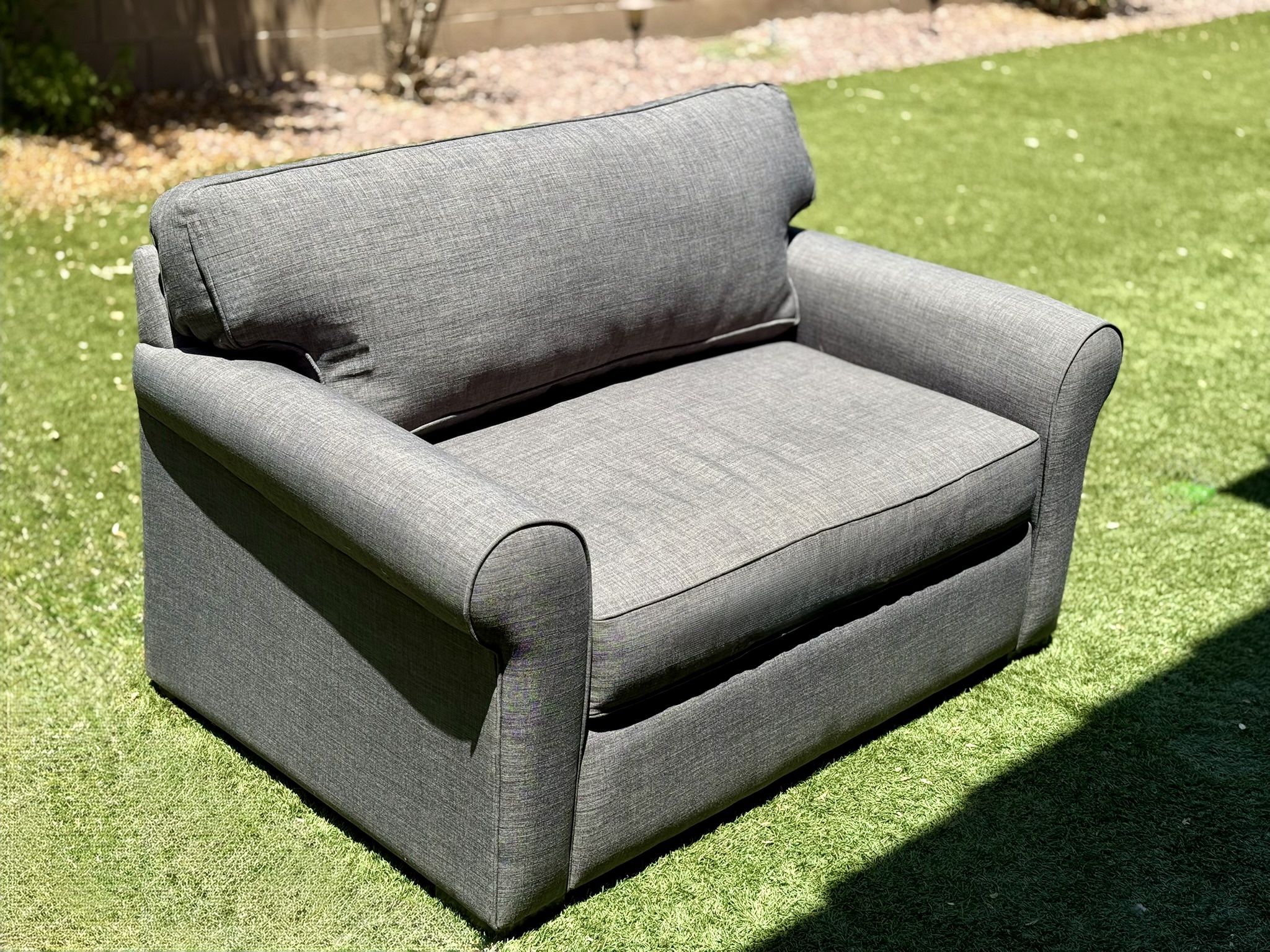 Rowan Chairbed / Loveseat – with twin Memory Foam Mattress