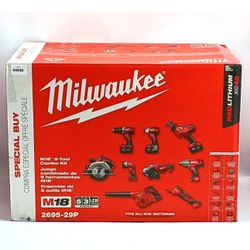 Milwaukee 18v 9 Combo Tool Kit With 2 Batteries 