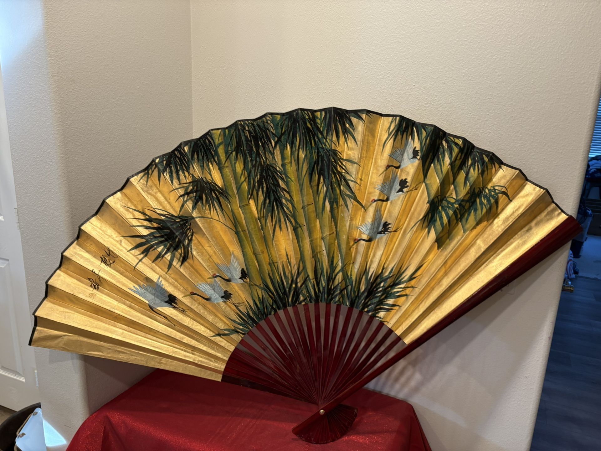 Set of 2 Japanese Decorative Wall Fans - Home Decor Decorative accents - Simi Valley