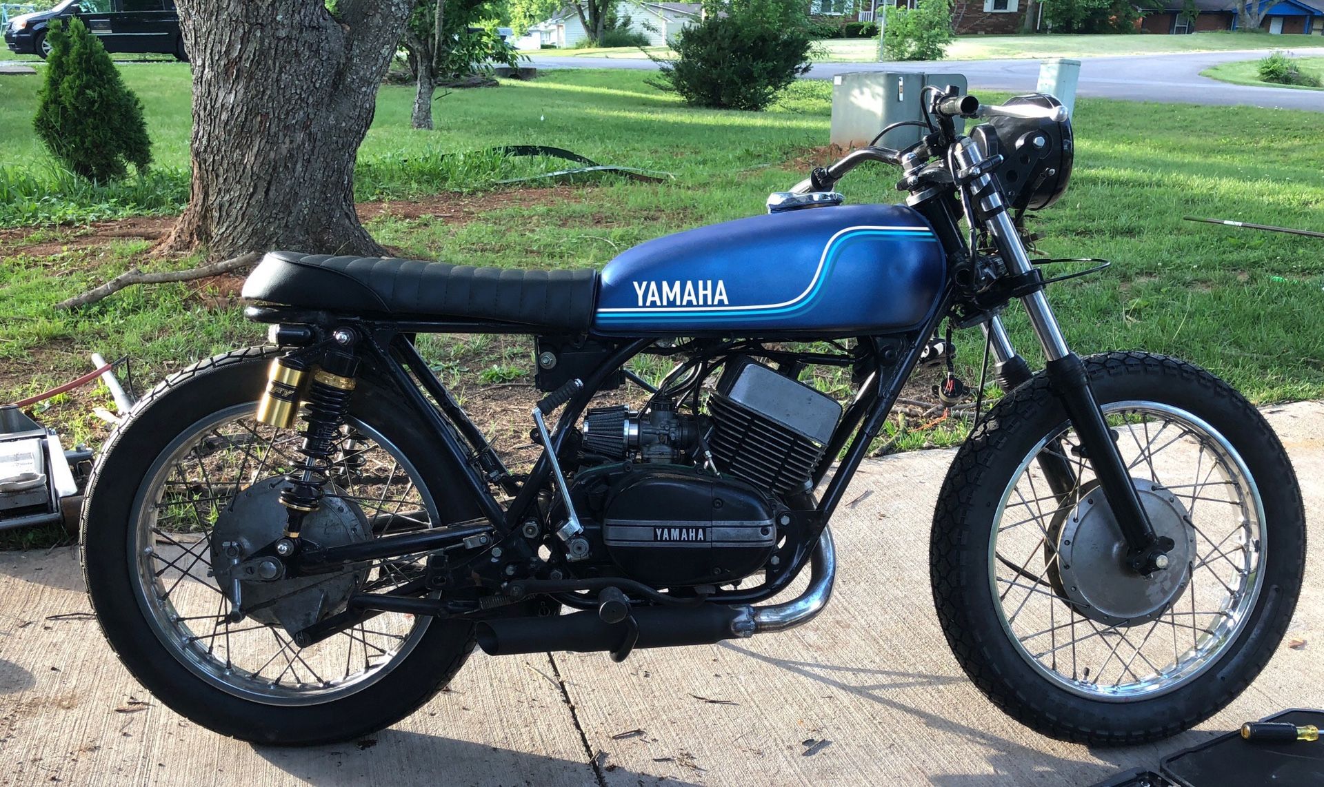 1974 Yamaha rd250 2-stroke motorcycle