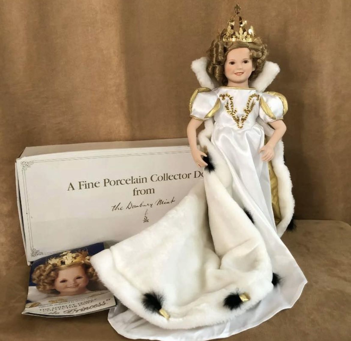Porcelain Doll Shirley temple “little princess” Danbury Mint