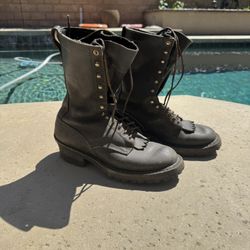 White Smoke Jumper Boots