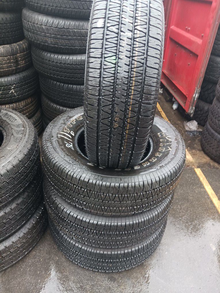 Used Firestone P265/70R16 set of 4 tires
