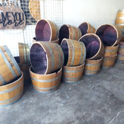 Half Wine Barrels 
