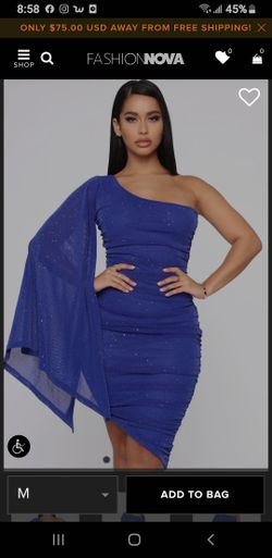 Fashion Nova royal blue dress